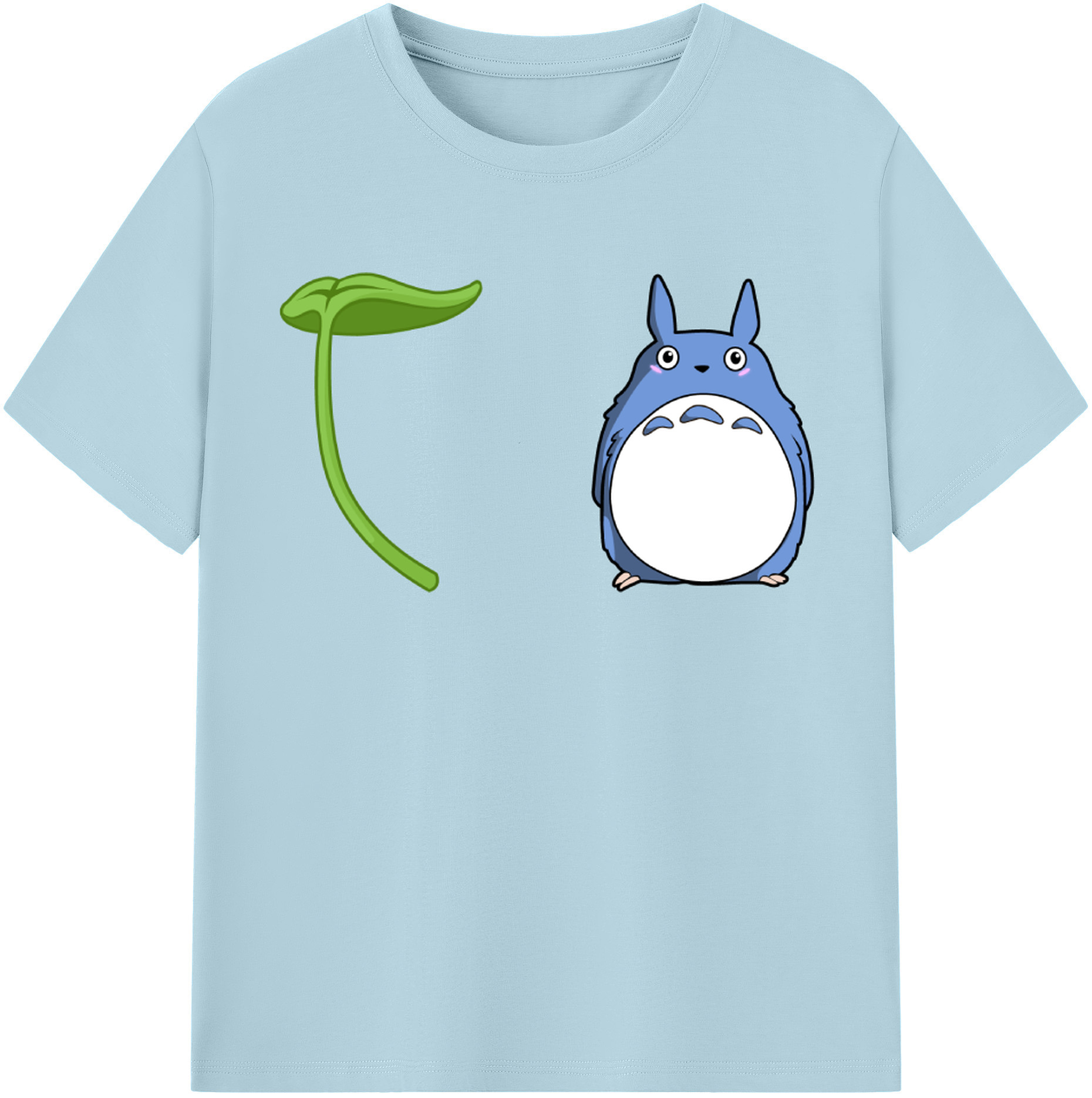（画像用） となりのトトロ 草壁メイ 草壁サツキ My Neighbor Totoro Satsuki Kusakabe Mei Kusakabe 綿100％半袖Tシャツ（フロントプリント）